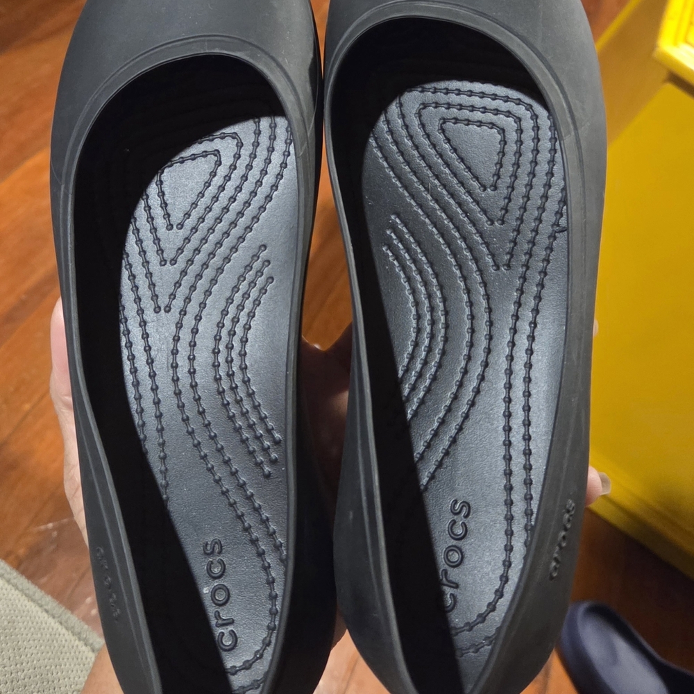 CROCS Women’s Black Slip-On Ballet Flats